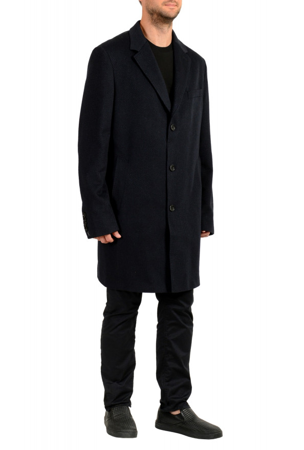 Hugo Boss Men's "T-Lennard4" Regular Fit Blue Wool Cashmere Coat : Picture 2
