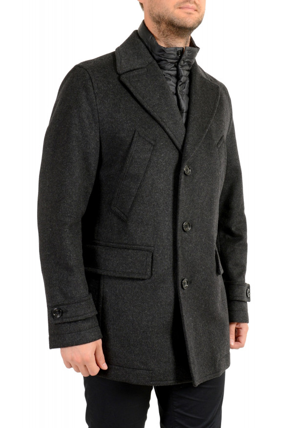 Hugo Boss Men's "Conway2" Charcoal Gray Wool Cashmere Button Down Coat: Picture 2