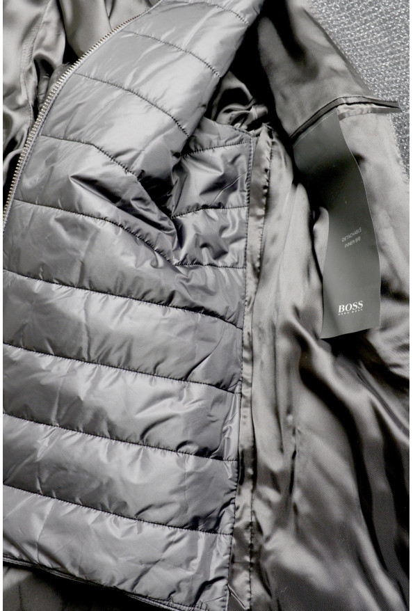 Hugo Boss Men's "Nadim4" Slim Fit Wool Two Tone Button Down Coat: Picture 5