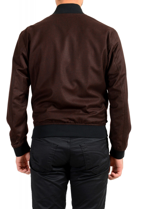 Hugo Boss Men's "Cadus" Burgundy 100% Wool Full Zip Bomber Jacket : Picture 3