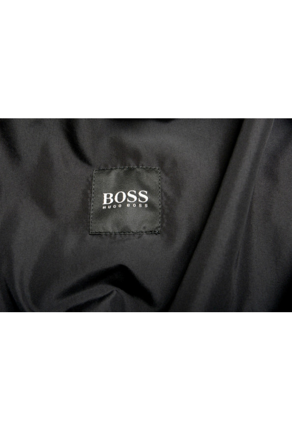 Hugo Boss Men's "Cadus" Burgundy 100% Wool Full Zip Bomber Jacket : Picture 6