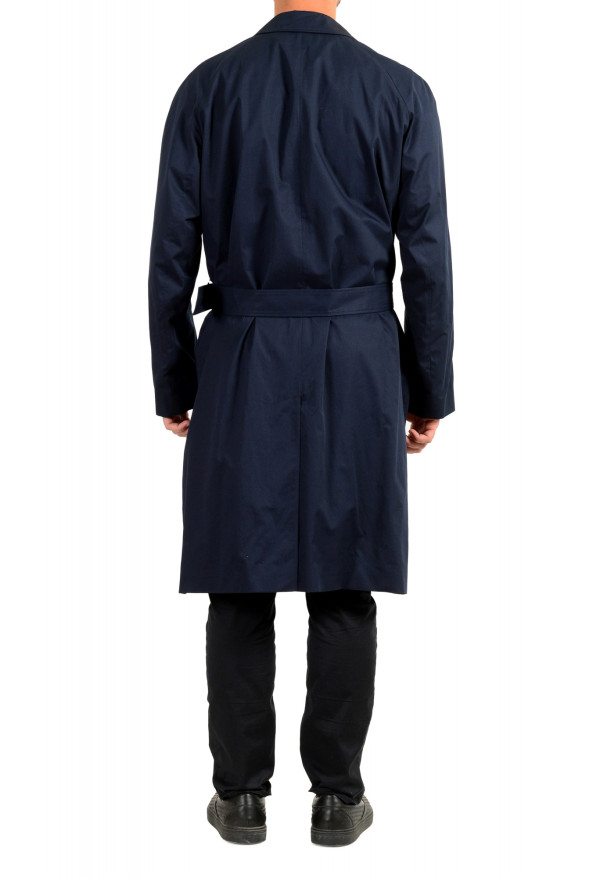 Hugo Boss Men's "Marco1941" Blue Button Down Belted Trench Coat: Picture 3