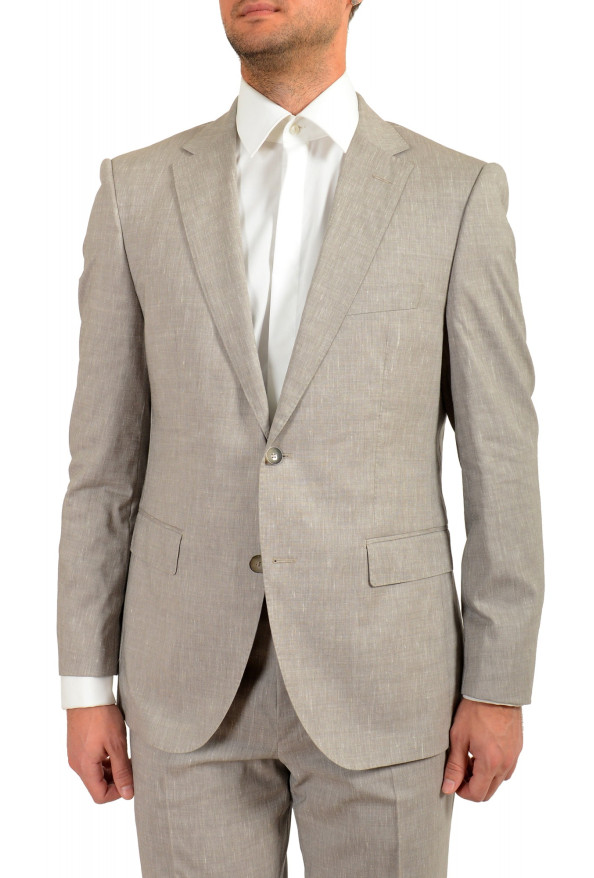 Hugo Boss Men's "T-Jarrod/Lone" Regular Fit Gray Silk Linen Wool Two Button Suit: Picture 4