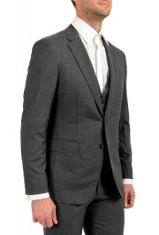 Hugo Boss Men's "FHarverson2Garvin2WE" Gray Slim Fit 100% Wool Three Piece Suit: Picture 5