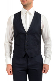 Hugo Boss Men's "FHarverson2Garvin2WE" Blue Slim Fit Silk Wool Three Piece Suit: Picture 8