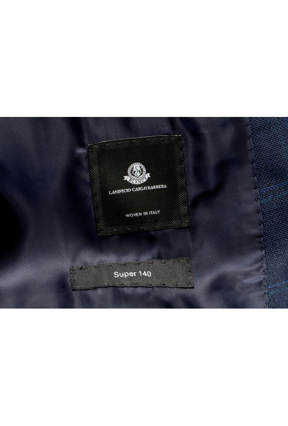 Hugo Boss Men's "T-Rouven/Wain1 WE" Blue Plaid 100% Wool Three Piece Suit: Picture 14