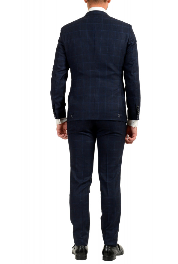 Hugo Boss Men's "T-Rouven/Wain1 WE" Blue Plaid 100% Wool Three Piece Suit: Picture 3