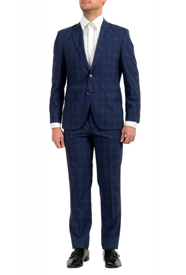 Hugo Boss Men's "Jeckson/Lenon1" Regular Fit Plaid 100% Wool Two Button Suit