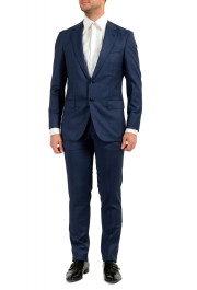 Hugo Boss Men's "F-Jacksen2/Lane2" Regular Fit Blue 100% Wool Two Button Suit