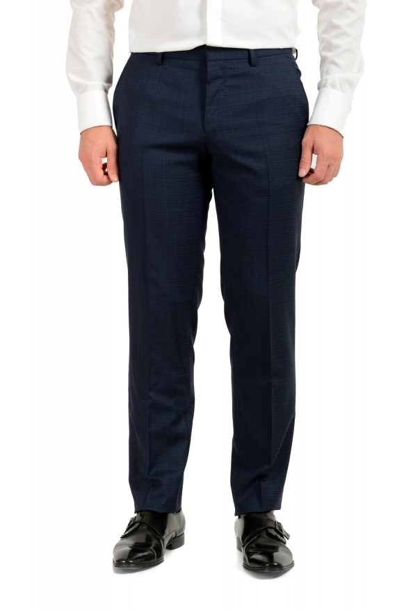 Hugo Boss Men's "Hutson5/Gander3 WE" Slim Fit Plaid 100% Wool Three Piece Suit: Picture 11