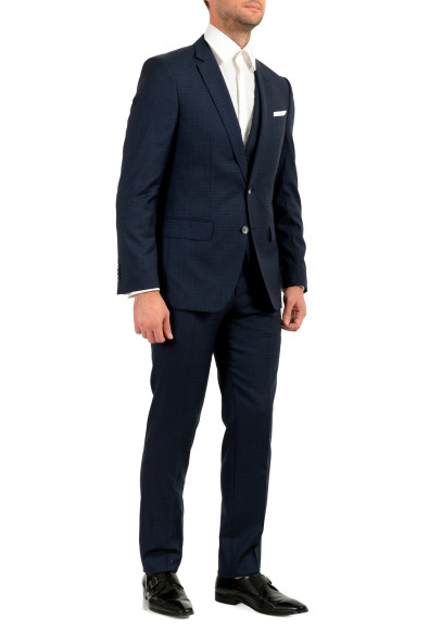Hugo Boss Men's "Hutson5/Gander3 WE" Slim Fit Plaid 100% Wool Three Piece Suit: Picture 2