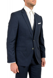 Hugo Boss Men's "Hutson5/Gander3 WE" Slim Fit Plaid 100% Wool Three Piece Suit: Picture 5