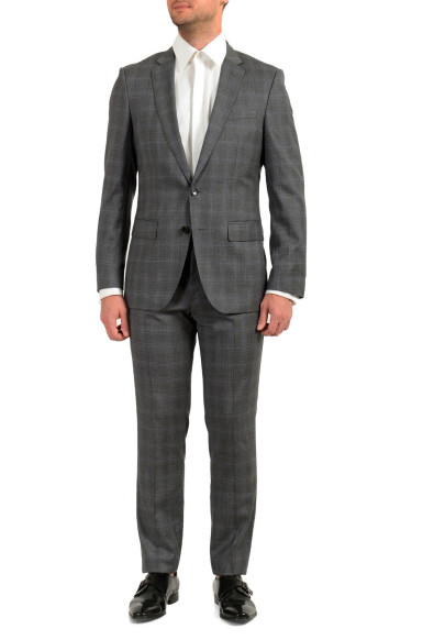 Hugo Boss Men's "Huge6/Genius5_TW" Slim Fit Plaid 100% Wool Two Button Suit