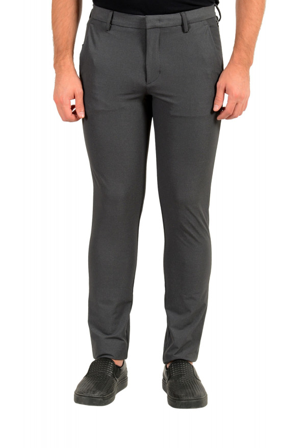 Hugo Boss Men's "Kaito1-Travel" Tapered Slim Fit Gray Stretch Casual Pants