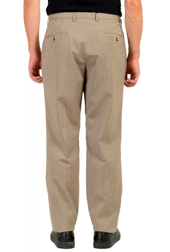 Hugo Boss Men's "Leenon1" Regular Fit Beige 100% Wool Dress Pants: Picture 3