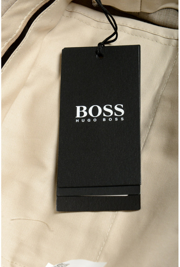 Hugo Boss Men's "Leenon1" Regular Fit Beige 100% Wool Dress Pants: Picture 4