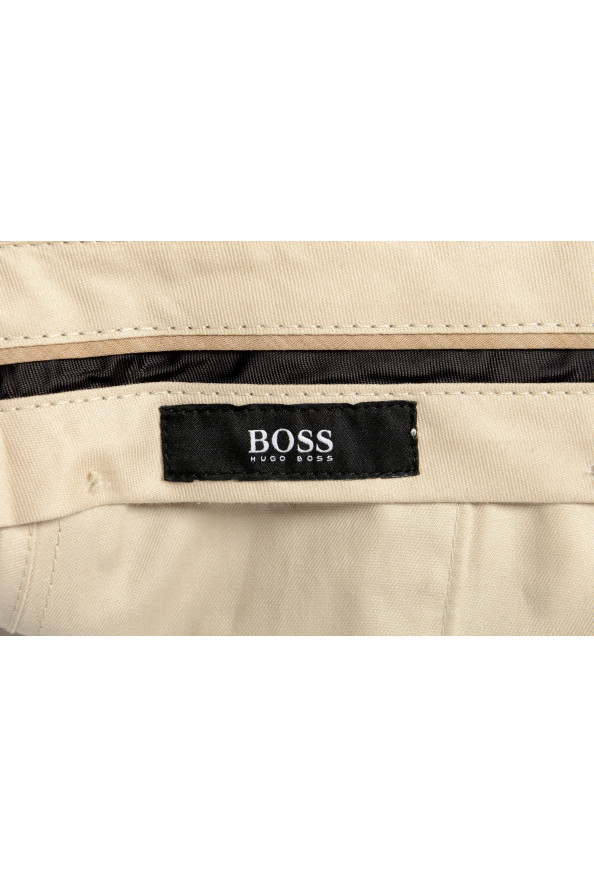 Hugo Boss Men's "Leenon1" Regular Fit Beige 100% Wool Dress Pants: Picture 5
