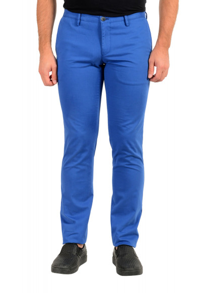 Hugo Boss Men's "Stanino16-W" Royal Blue Slim Fit Flat Front Casual Pants