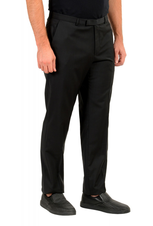 Hugo Boss Men's "C-Shark1" Black 100% Wool Flat Front Dress Pants: Picture 2