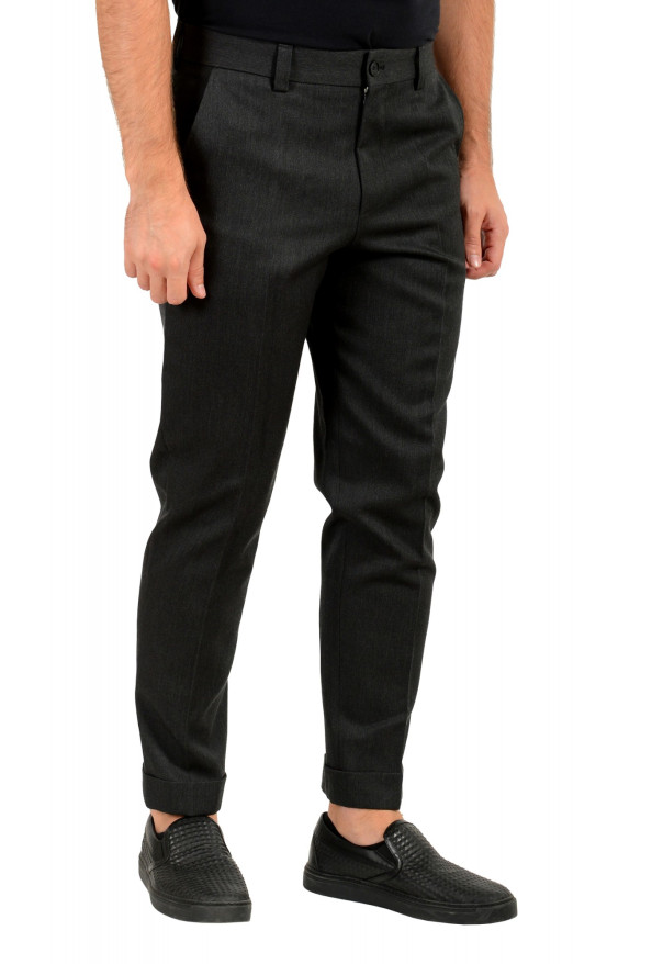 Hugo Boss Men's "Perin1" Gray 100% Wool Flat Front Pants: Picture 2
