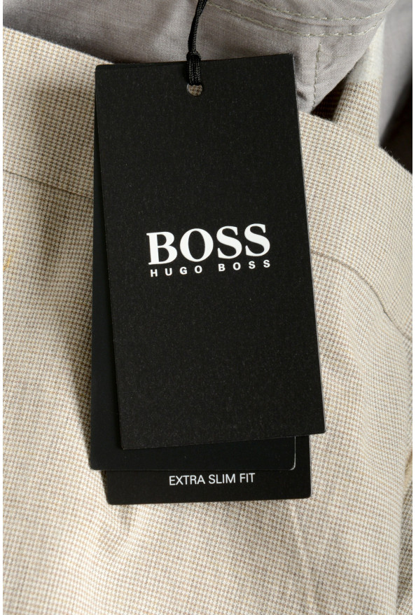 Hugo Boss Men's "Wylson-W" Extra Slim Fit Beige Flat Front Pants: Picture 5