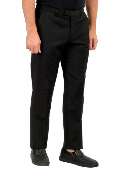 Hugo Boss Men's "Simmons182" Regular Fit Black 100% Wool Dress Pants: Picture 2