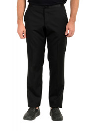 Hugo Boss Men's "C-StuardS" Black Wool Flat Front Dress Tuxedo Pants