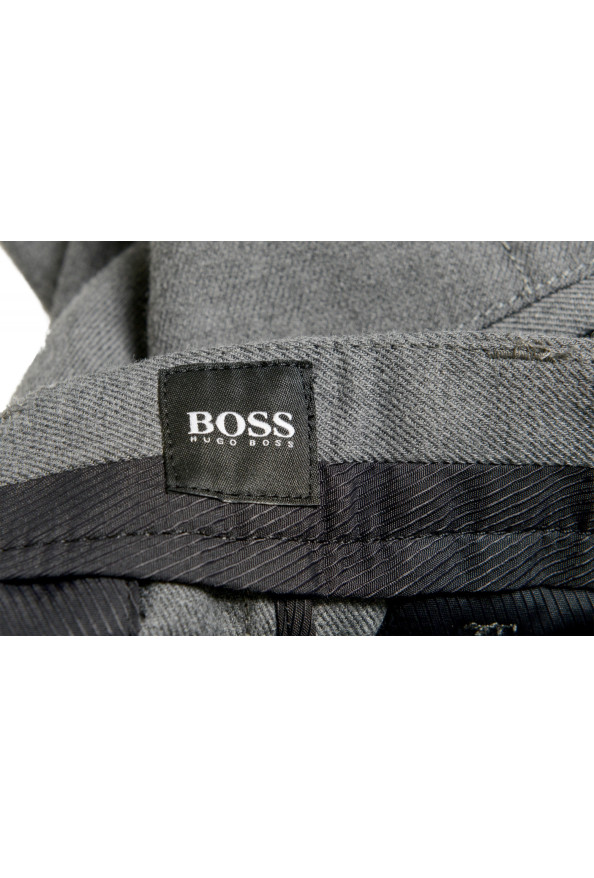 Hugo Boss Men's "Kaito2-Det-S" Tapered Slim Fit Gray Wool Pants: Picture 5