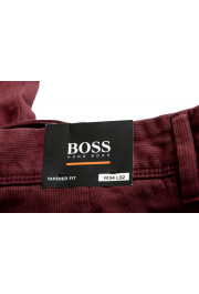Hugo Boss Men's "Schino" Tapered Fit Burgundy Casual Pants: Picture 4