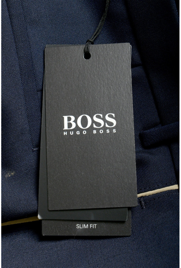 Hugo Boss Men's "Pirko4" Mohair Wool Blue Tuxedo Style Dress Pants: Picture 4