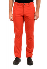 Hugo Boss Men's "Barlow-D" Red Cotton Casual Pants