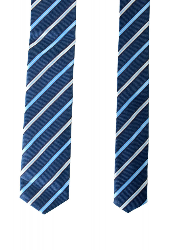 Hugo Boss Men's Multi-Color Striped 100% Silk Tie: Picture 2