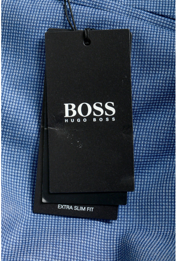Hugo Boss Men's "Wenten" Extra Slim Fit Blue 100% Wool Dress Pants : Picture 5