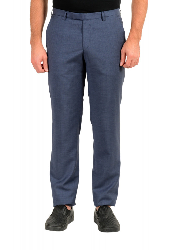 Hugo Boss Men's "Leenon 187375" Blue 100% Wool Dress Pants 