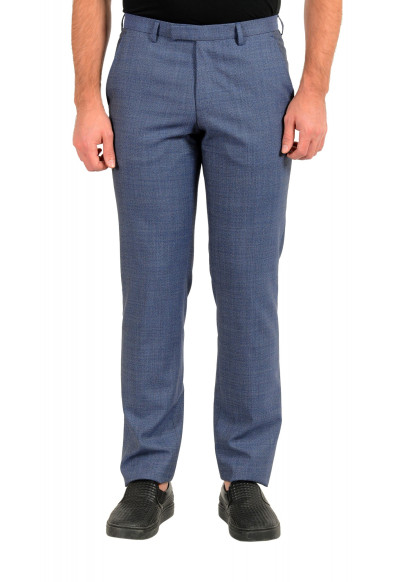 Hugo Boss Men's "Leenon1 Blue 100% Wool Dress Pants