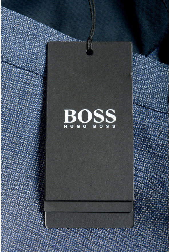 Hugo Boss Men's "Leenon1 Blue 100% Wool Dress Pants: Picture 4