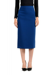 Hugo Boss Women's "Vinoa" Royal Blue Straight Pencil Skirt