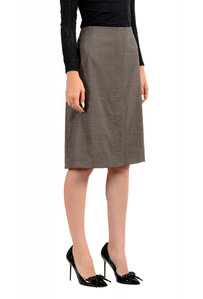 Hugo Boss Women's "Vamaren" Gray 100% Wool Straight Pencil Skirt: Picture 2