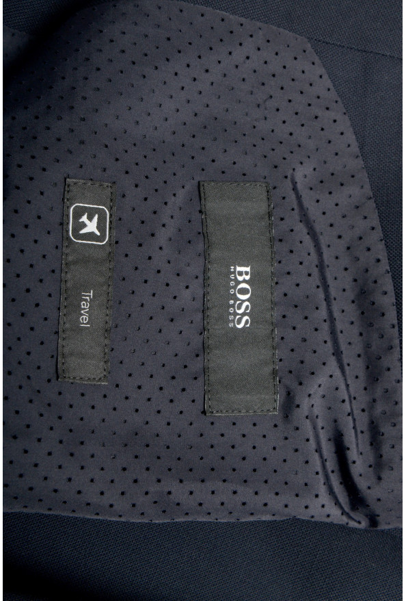 Hugo Boss Men's "Nelven" Blue Slim Fit 100% Wool Two Button Blazer : Picture 6