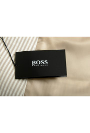 Hugo Boss Men's Janson3 Beige Striped Wool Linen Two Button Blazer: Picture 6