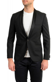 Hugo Boss Men's "AlstonS" Black Wool Tuxedo One Button Blazer 