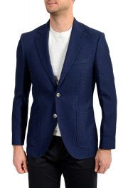 Hugo Boss Men's "Janson5" Regular Fit Blue Wool Two Button Blazer 