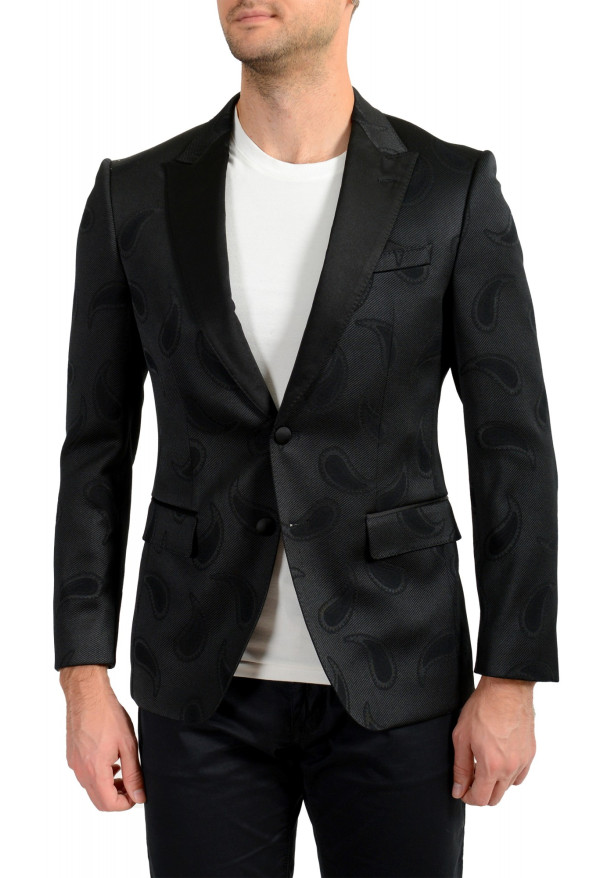 Hugo Boss Men's "Helward" Slim Fit Black Two Button Tuxedo Style Blazer