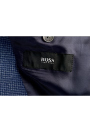 Hugo Boss Men's "Janson6" Regular Fit Blue Plaid Wool Two Button Blazer: Picture 5