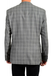 Hugo Boss Men's "Hutsons4" Gray 100% Wool Plaid Two Button Blazer: Picture 3
