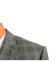 Hugo Boss Men's "Hutsons4" Gray 100% Wool Plaid Two Button Blazer: Picture 4