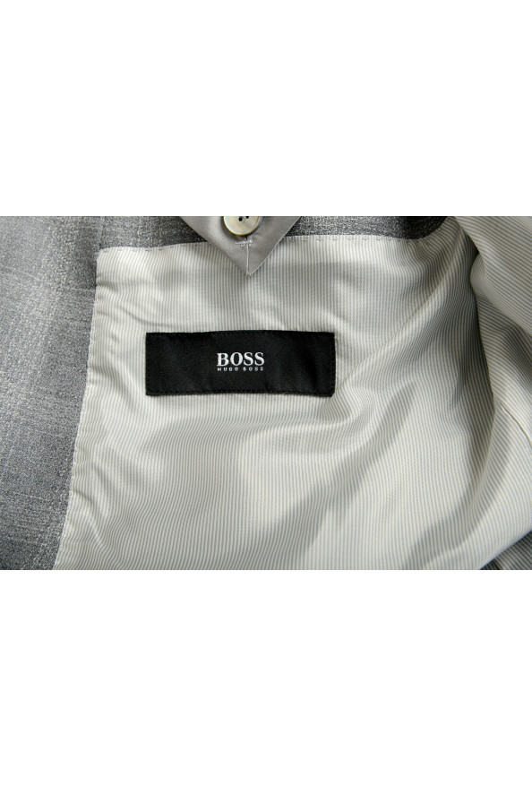 Hugo Boss Men's "Hutsons4" Gray 100% Wool Plaid Two Button Blazer: Picture 5