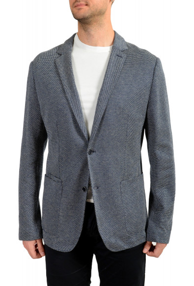 Hugo Boss Men's "Neldon1-J" Linen Knitted Two Button Blazer