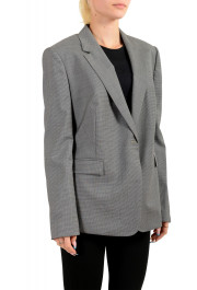 Hugo Boss Women's "Jeniver1" 100% Wool Houndstooth Print One Button Blazer: Picture 2