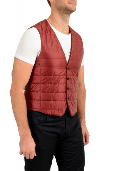 Hugo Boss Men's "Hiwan" Slim Fit Burgundy Button Down Insulated Vest: Picture 2